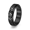 Rotatable Titanium Steel Finger Ring PW-WGB0425-29-1