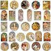 Vintage PVC Self-adhesive Picture Stickers X-STIC-PW0011-26-2