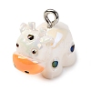 Animal Theme Resin Pendants RESI-S010-04C-1