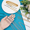  6Pcs 6 Styles Stainless Steel Punk Tassel Hair Clips Hair Extension Chain Clasps MRMJ-NB0001-18-3