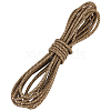 Round Braided Leather Cord OCOR-WH0082-109B-1