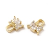 Brass Micro Pave Cubic Zirconia Cabochons MRMJ-P015-02B-LG-2