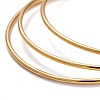 3Pcs Women's Simple Fashion PVD Vacuum Plating 304 Stainless Steel Stackable Buddhist Bangles BJEW-O182-11G-3