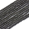 Natural Obsidian Beads Strands G-G792-36A-1