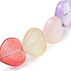 Heart Glass Beads Bracelets BJEW-JB11320-4