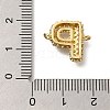 Brass Micro Pave Cubic Zirconia Links KK-I717-04P-3