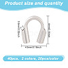 40Pcs 2 Colors 925 Sterling Silver Wire Guardian FIND-GO0002-71-2