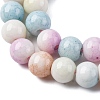 Ombre Effect Dyed Glass Beads Strands X-GLAA-T031-01O-06-5