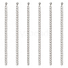 Titanium Steel Curb Chain Necklaces for Men Women NJEW-TAC0001-018-2