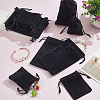 20Pcs 2 Styles Rectangle Velvet Drawstring Pouches TP-NB0001-73-4