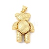 Brass Micro Pave Cubic Zirconia Pendants KK-E077-01G-06-2