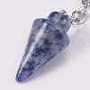 Natural Blue Spot Jasper Keychain KEYC-P041-A012-3