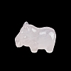 Natural Quartz Crystal Carved Hippo Figurines Statues for Home Office Desktop Decoration PW-WG36424-01-1