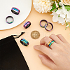 7Pcs 7 Size 304 Stainless Steel Grooved Finger Rings Set for Men Women RJEW-UN0002-70-3