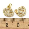 Rack Plating Brass Micro Pave Cubic Zirconia Pendants KK-K386-02J-G-3