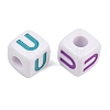 Opaque Acrylic Enamel European Beads AC-ACBA1794-04U-2