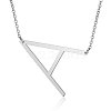 Non-Tarnish 201 Stainless Steel Initial Pendants Necklaces NJEW-S069-JN003D-A-1