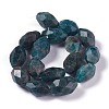Faceted Natural Apatite Beads Strands G-H242-03-2