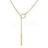 Alloy Ring & Stick Lariat Necklaces for Women WG56D22-01-3