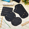   5Pcs 5 Style PU Leather Knitting Crochet Bags Nail Bottom Shaper Pad DIY-PH0009-83-5