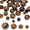 SUNNYCLUE 40Pcs 4 Styles Natural Tiger Eye Cabochons G-SC0002-48-1