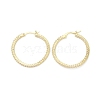 Circle Ring Rack Plating Brass Cubic Zirconia Hoop Earrings for Women EJEW-K245-18G-1