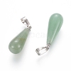 Natural Green Aventurine Pendants G-G804-A03-2