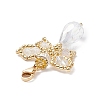 Butterfly Angel Glass Pendant Decoration HJEW-MZ00007-01-3