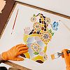 Plastic Reusable Drawing Painting Stencils Templates DIY-WH0202-259-5