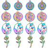 16Pcs 4 Style Rack Plating 304 Stainless Steel Pendants STAS-UN0036-53-1