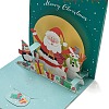 Square 3D Santa Claus Pop Up Paper Greeting Card AJEW-P124-B03-2