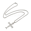 Non-Tarnish 201 Stainless Steel Pendant Necklaces NJEW-H030-05P-2