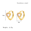 Cubic Zirconia Hoop Earrings VX9431-01-1