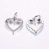 Long-Lasting Plated Brass Micro Pave Cubic Zirconia Charms ZIRC-F069-39-3