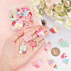 SUNNYCLUE 30Pcs 7 Style Resin Cabochons CRES-SC0002-32-3