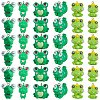 36Pcs 6 Styles Opaque Resin Pendant Cartoon Frog Pendant Creative Jewelry Accessories JX859A-1