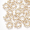 Brass Cubic Zirconia Charms KK-S348-310-1