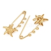 Starfish 304 Stainless Steel Safety Pins Brooch Findings SA-CBA098D-16C-G03-2