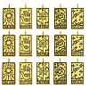 15Pcs 5 Styles Tibetan Style Alloy Pendants TIBEP-YW0001-76AG-1