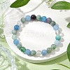 Natural Mixed Gemstone Beads Thread Stretch Bracelets for Women BJEW-JB11247-1