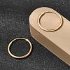 Brass Hoop Earrings EJEW-G474-01G-03-2