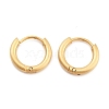 Ion Plating(IP) Frosted 304 Stainless Steel Huggie Hoop Earrings for Women EJEW-C096-32A-G-1