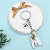 WEWAYSMILE Dog Keychain Car Keychain Pet Pendant Key-Ring Lovely Dog Key-ring Portable Metal Keychain Gift for Pet Lover Birthday Puppy Theme Party Supplies (Terrier) JX803A-3