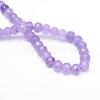 Faceted Rondelle Dyed Natural White Jade Bead Strands G-R343-6x8-03-2