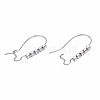 304 Stainless Steel Hoop Earrings Findings Kidney Ear Wires LS-STAS-N092-138B-01-3