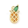 Brass Pave Colorful Cubic Zirconia Pendants CU-CBAFB7D-03B-G-1