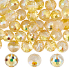 80Pcs AB Color Plated Glass Beads EGLA-PA0001-41B-1