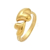 304 Stainless Steel Adjustable Open Cuff Rings for Women RJEW-U063-01B-G-4
