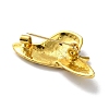 Fashion Golden Zinc Alloy Enamel Pins JEWB-D068-01G-01-2