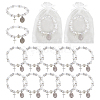 3Pcs 304 Stainless Steel Charm Bracelets BJEW-PH01939-1
